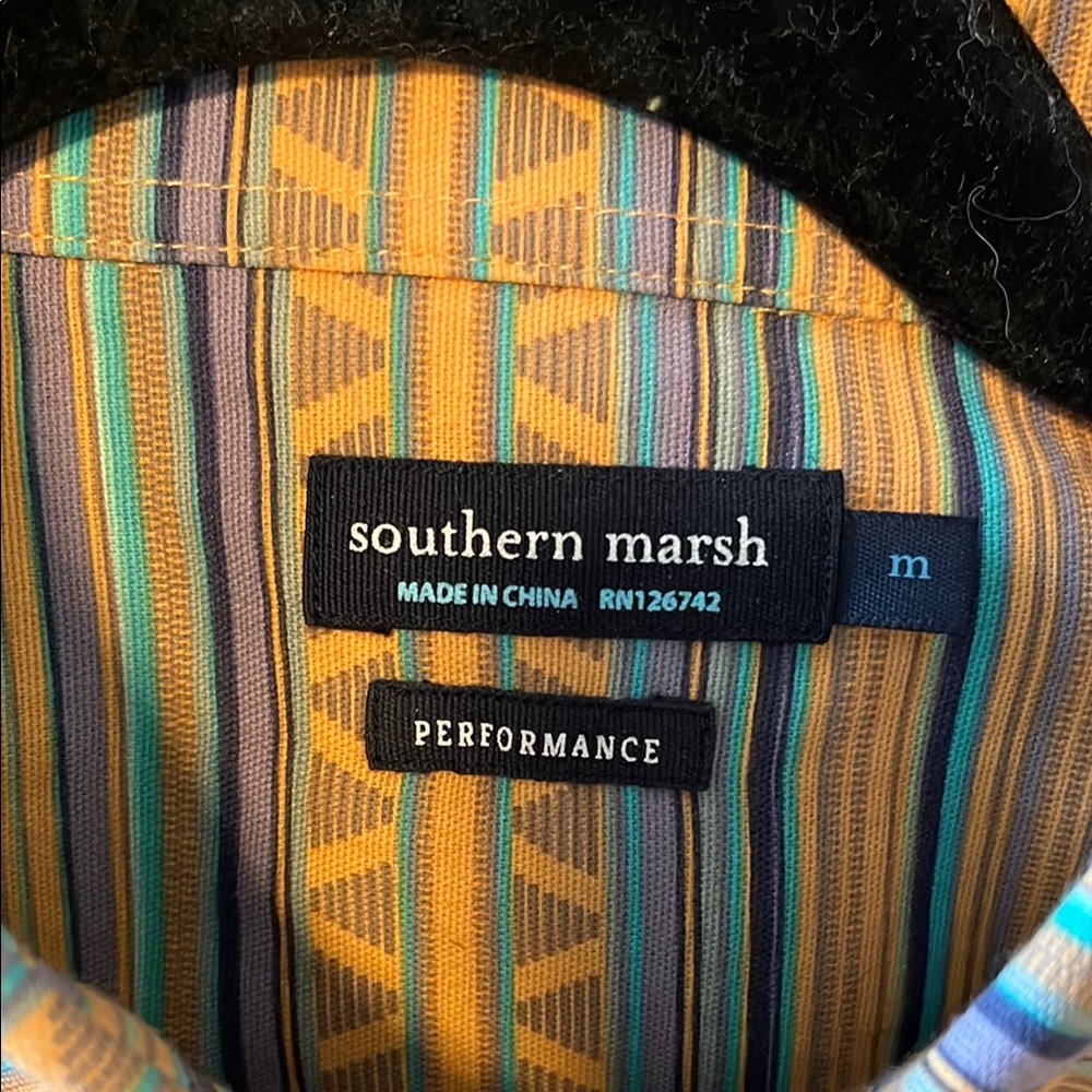 Southern Marsh Multicolored Men’s Button Down Wit… - image 2